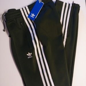 Olive / Army Green Adidas Track Jogger Pants NWT